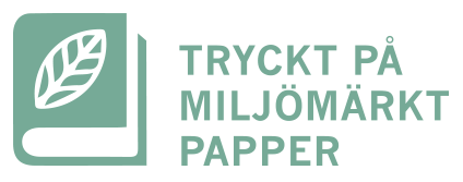 Tryckt på miljövänligt papper.