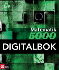 Matematik 5000 Kurs 1b Grön Lärobok Digitalbok - 