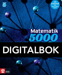 Matematik 5000 Kurs 5 Blå Lärobok, Digital 2:a uppl - 