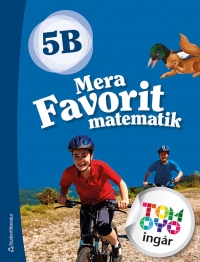 Omslag för 'Mera Favorit matematik 5B Elevpaket - Tryckt bok + Digital elevlicens 12 mån - 44-17212-5'