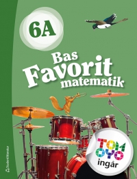 Omslag för 'Bas Favorit matematik 6A Elevpaket - Tryckt bok + Digital elevlicens 12 mån - 44-17378-8'