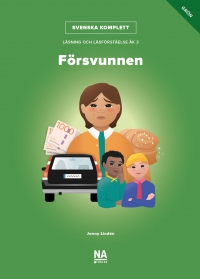 Omslag för 'Svenska Komplett - Åk 3 Läsning och läsförståelse - Försvunnen grön bok - 89565-22-7'