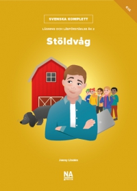 Omslag för 'Svenska Komplett - Åk 2 Läsning och läsförståelse - Stöldvåg gul bok - 89565-30-2'